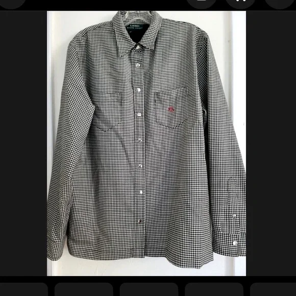 RALPH LAUREN WHITE & BLACK HOUNDSTOOTH L - Picture 3 of 4